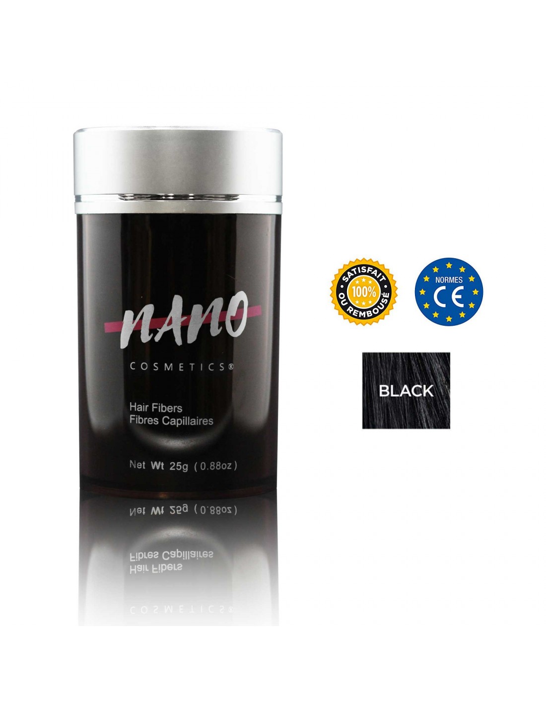 Poudre Densifiante Pour Cheveux Châtain Foncé - Fibres De Kératine 27,5 G - Volume Instantané - Neuf