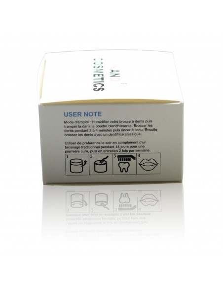 Poudre de charbon naturelle pour dents blanches