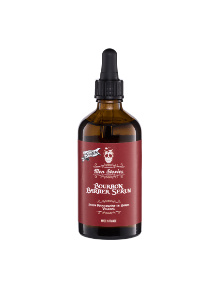 Barber Serum Bourbon Men Stories 100ml avec Pipette
